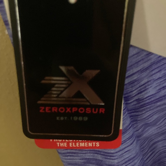 NWT 16W Tankini Top ZeroXposur Swimwear UPF 30 Sun Protection - Picture 5 of 6